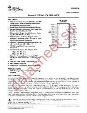 CDCD5704PWR datasheet  